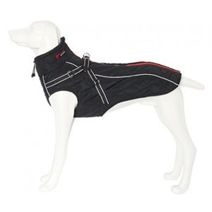 ABRIGO NEGRO ACOLCHADO 66 cm. 4XL